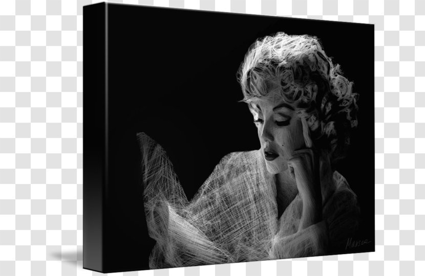 Black And White Monochrome Photography - Marilyn Monroe Transparent PNG