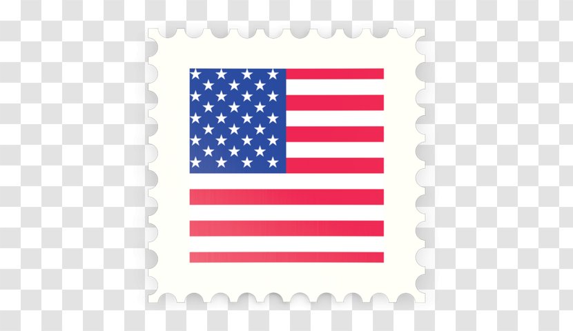 Flag Of The United States Thin Blue Line - National - Italy Stamp Transparent PNG