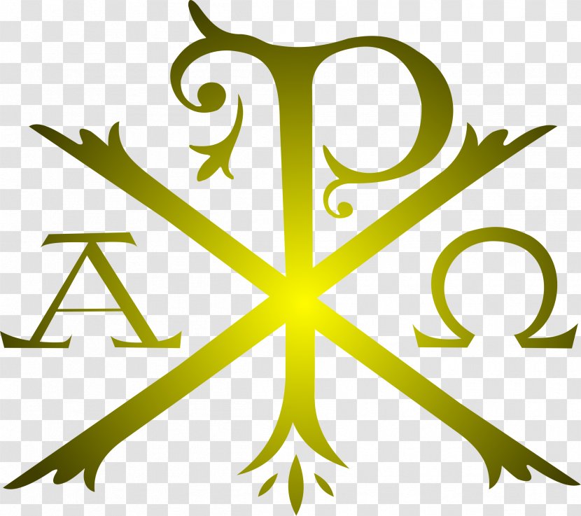 Chi Rho Alpha And Omega Symbol Christianity - Christ - Traditional Clipart Transparent PNG