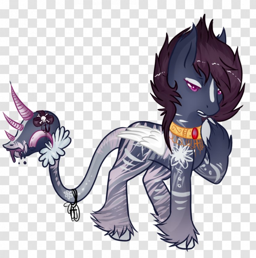 Cat Demon Horse Cartoon - Flower Transparent PNG