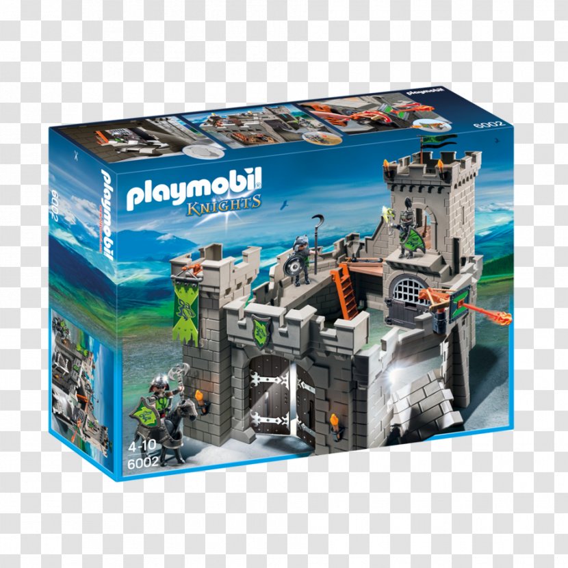 Playmobil Toy Knight Doll Gray Wolf - Product Box Transparent PNG