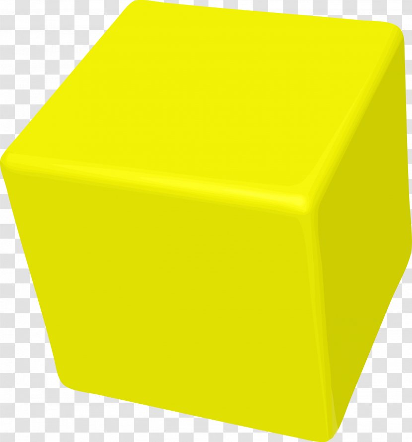 Cube Yellow Geometry - Furniture - Graphics Transparent PNG