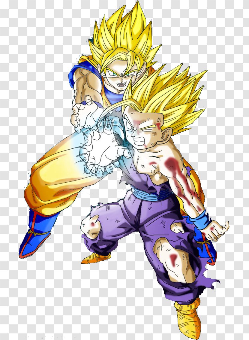 Goku Gohan Cell Vegeta Kamehameha - Frame Transparent PNG