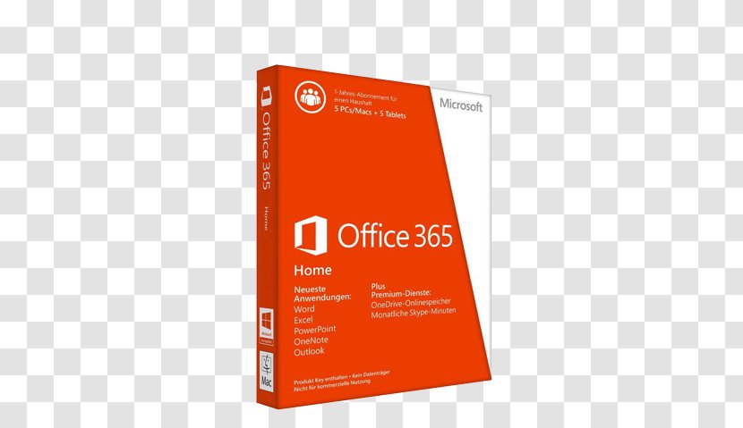 Microsoft Office 365 Computer Software - Product Key Transparent PNG