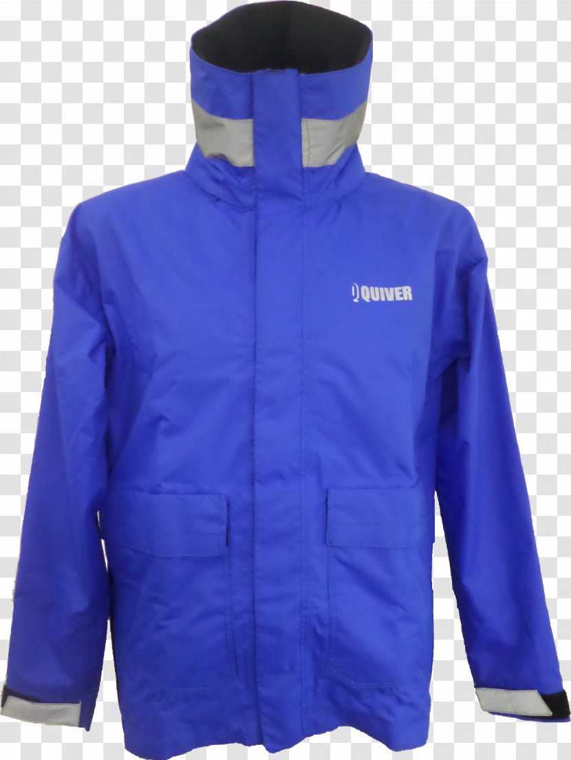 Jacket Polar Fleece Outerwear Hood Sleeve - Electric Blue Transparent PNG