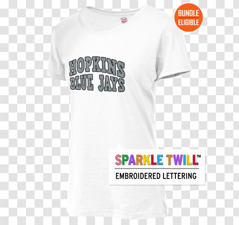 T-shirt Sleeve Logo Font - Text - Sparkle White Transparent PNG
