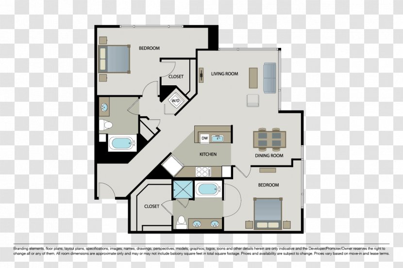 Floor Plan The Dylan Architecture Facade - Property - Bed Transparent PNG