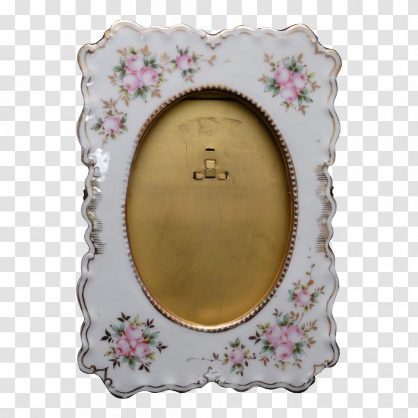 Oval M Picture Frames Porcelain Image - Hand Painted Frame Material Transparent PNG