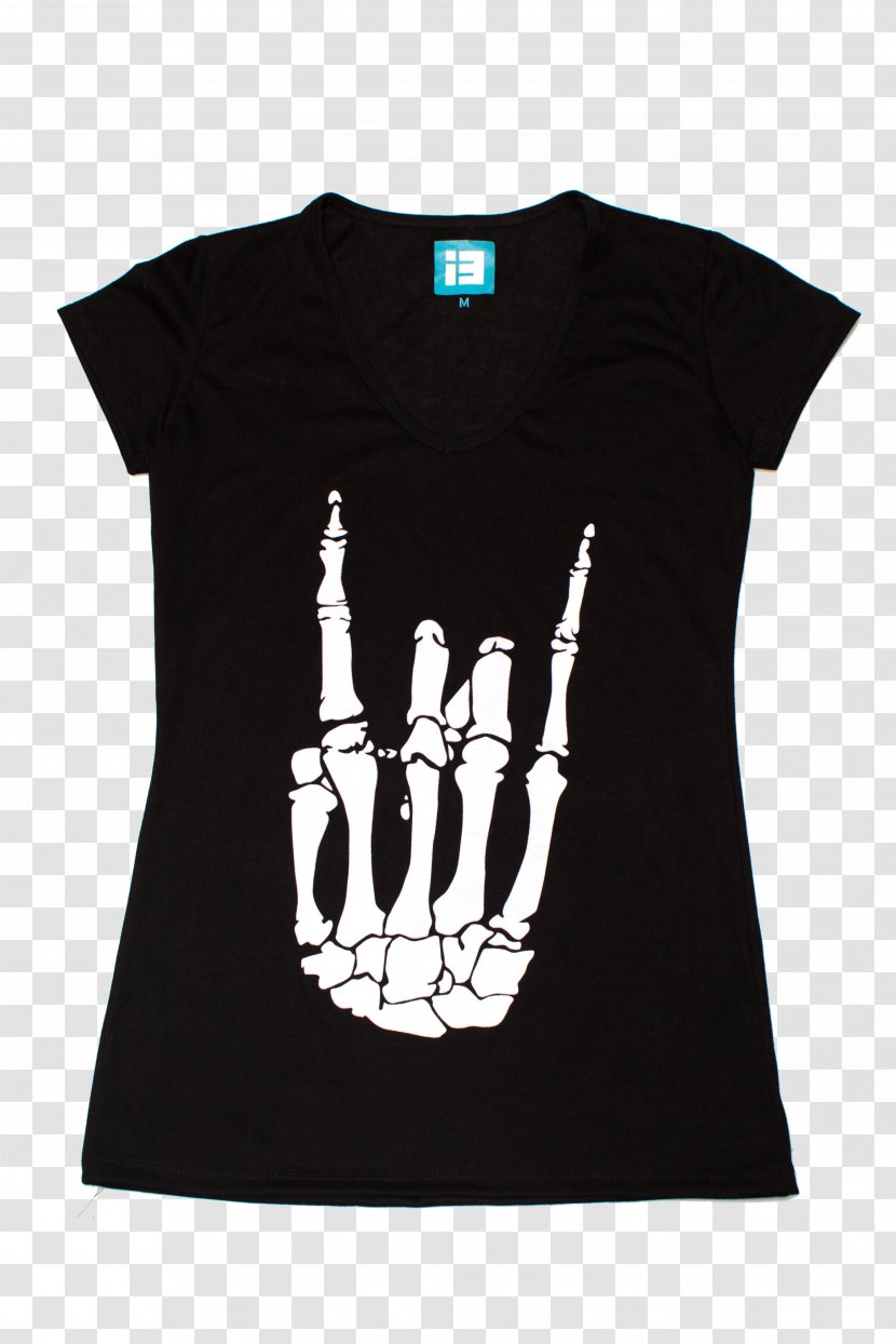 T-shirt Sleeve Jeans Clothing - Shirt - Hand Skull Transparent PNG