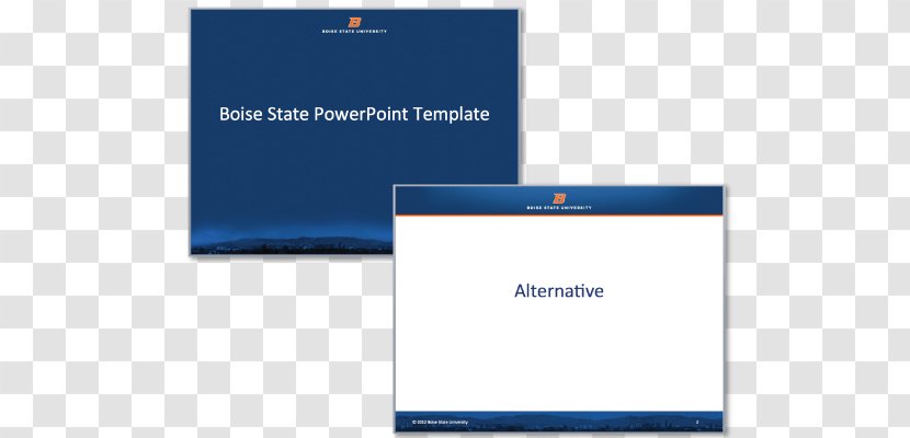 Boise State University Microsoft PowerPoint Template Presentation - College Transparent PNG