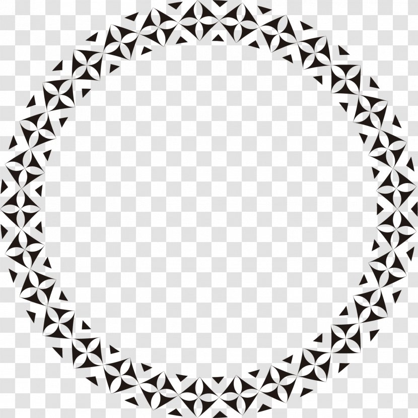 Paper Circle Pattern - Textile - Hand Painted Black Transparent PNG