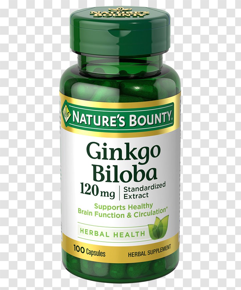 Dietary Supplement Melatonin NBTY Capsule Tablet - Hormone - Ginkgo-biloba Transparent PNG