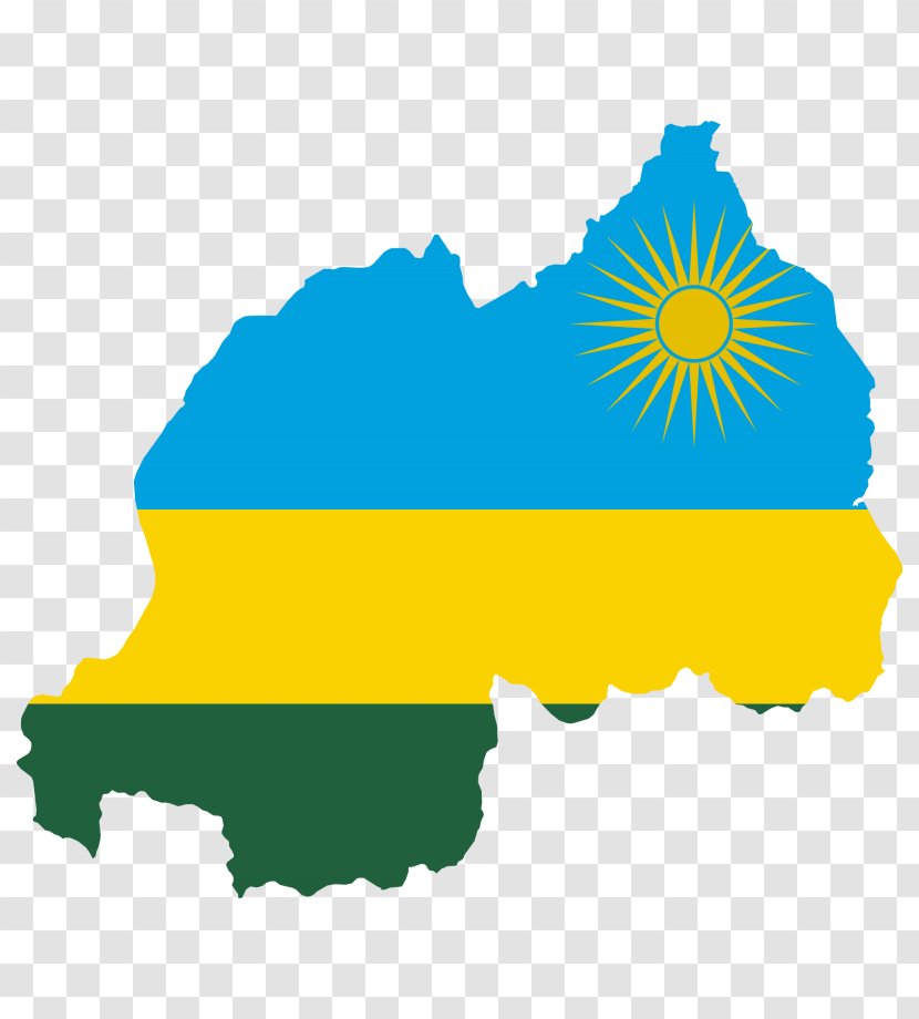 Flag Of Rwanda Map Stock Photography National - Topographic Transparent PNG