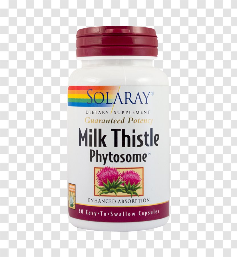 Dietary Supplement Milk Thistle Capsule Phytosome Silibinin Transparent PNG