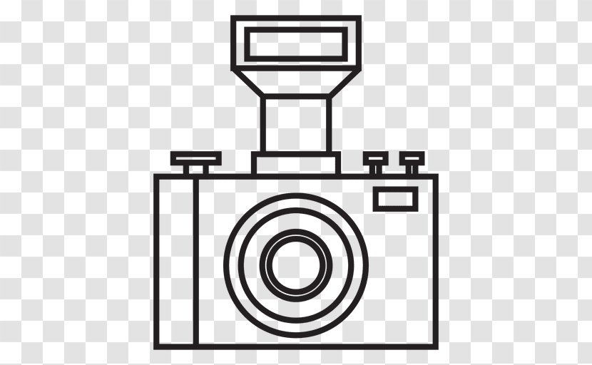 Photography Plane - Black And White - Camera Vector Transparent PNG