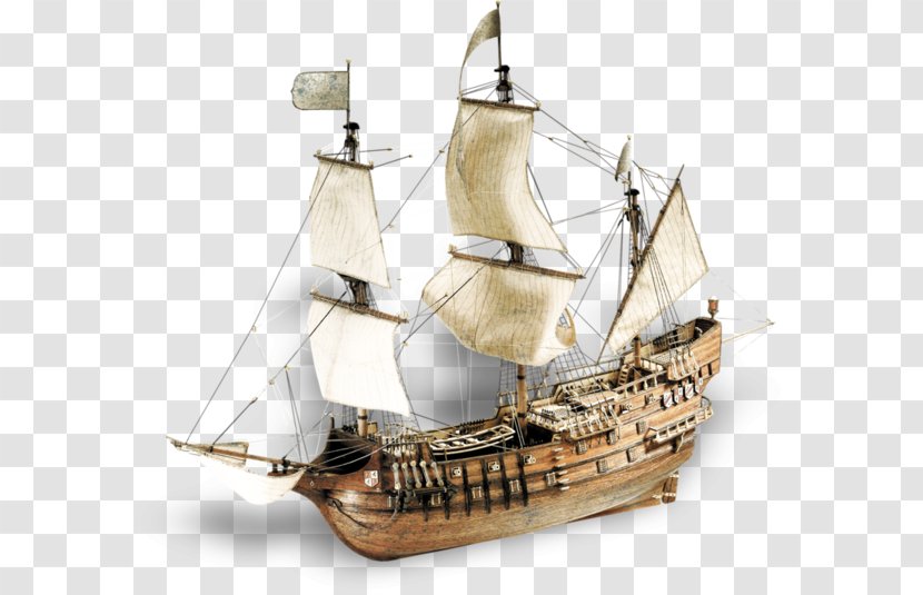 San Francisco 16th Century Brigantine Ship Galleon - Warship - Models Transparent PNG