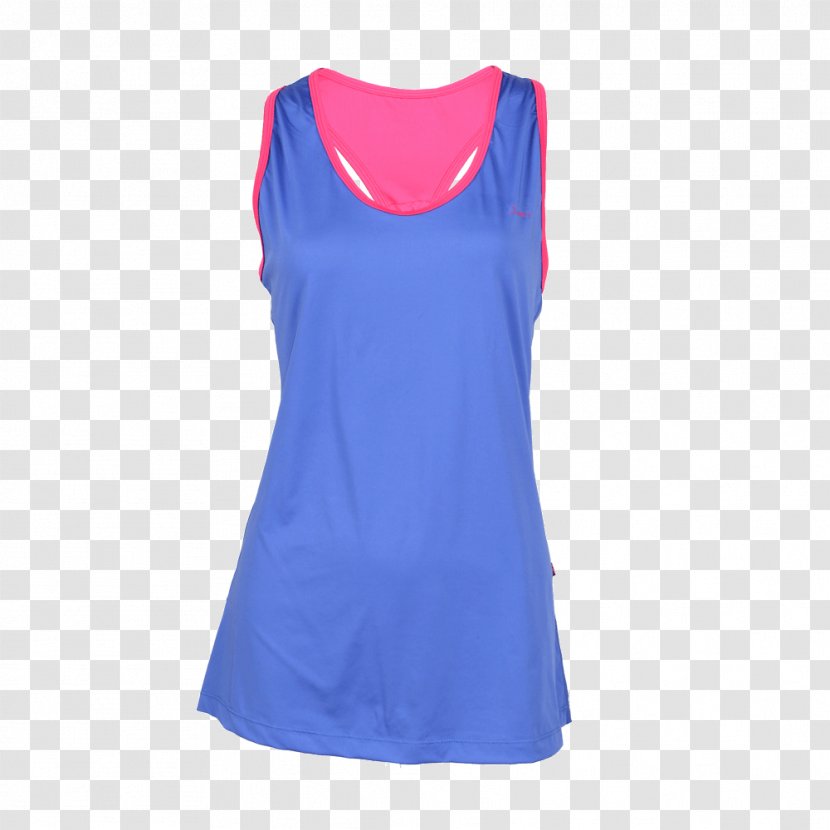 T-shirt Cobalt Blue Sleeveless Shirt Shoulder Transparent PNG