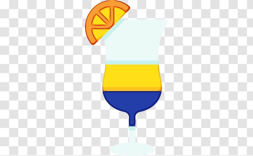Wine Glass - Logo Electric Blue Transparent PNG