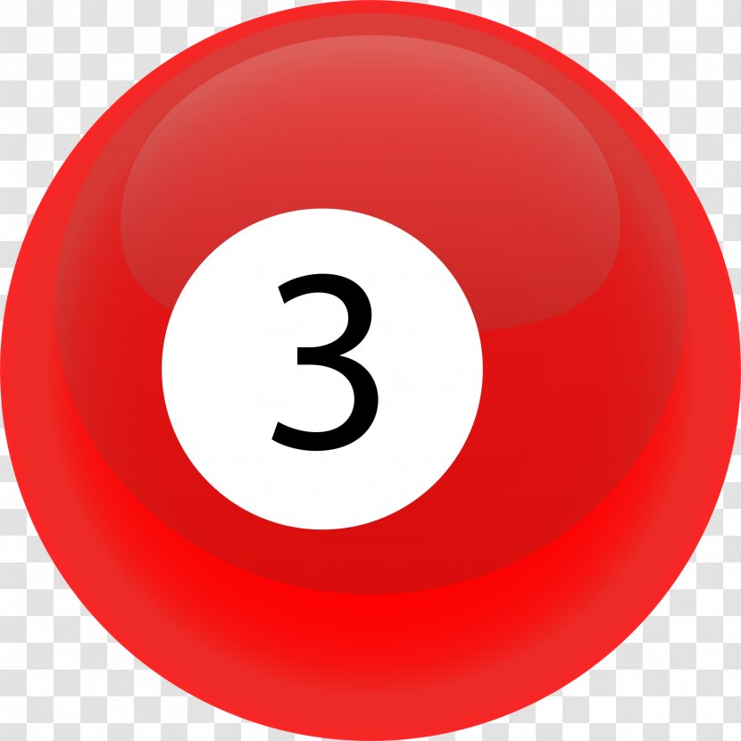 Billiard Ball Red Circle - Pool Image Transparent PNG