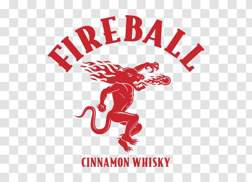 Fireball Cinnamon Whisky Bourbon Whiskey Distilled Beverage Canadian - Heart - Dirt Devil Transparent PNG