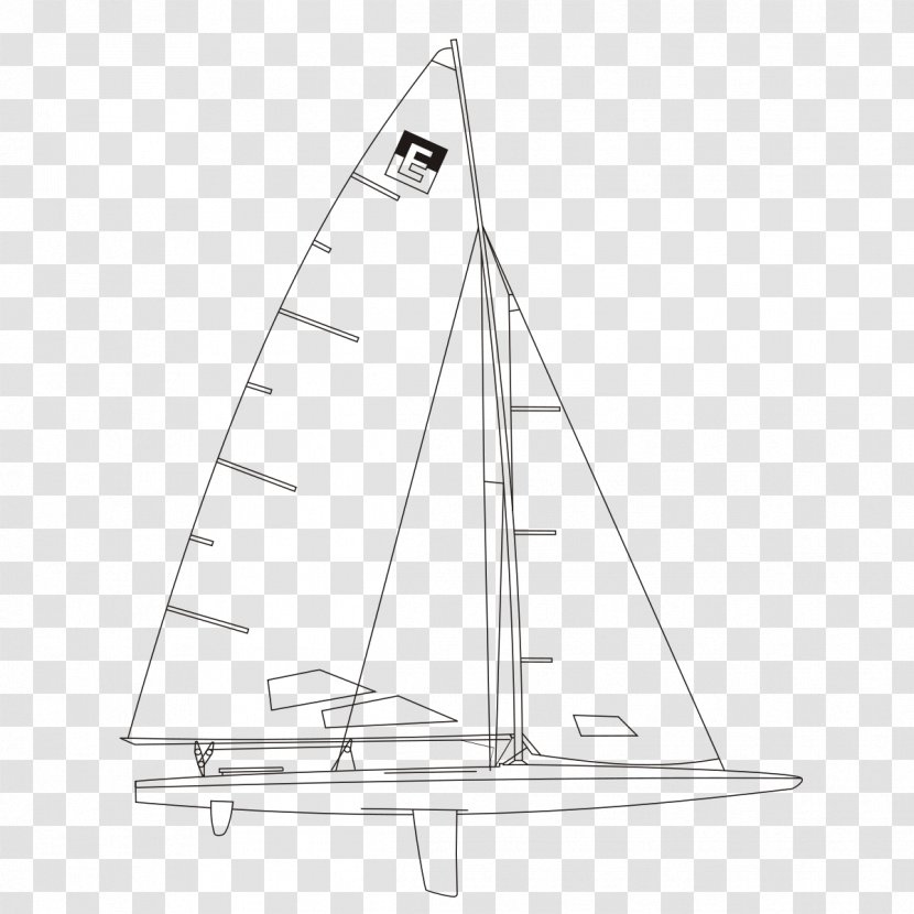 Sail WoodenBoat Yawl Dinghy - Triangle - Start Sailing Transparent PNG