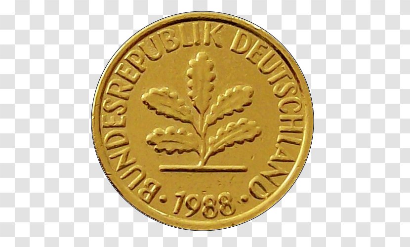 Coin Pfennig Germany Gold Medal - Birthday Transparent PNG