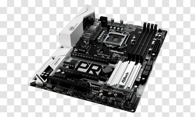 Intel LGA 1151 Motherboard ASRock B250M Pro4 - Electronic Component Transparent PNG