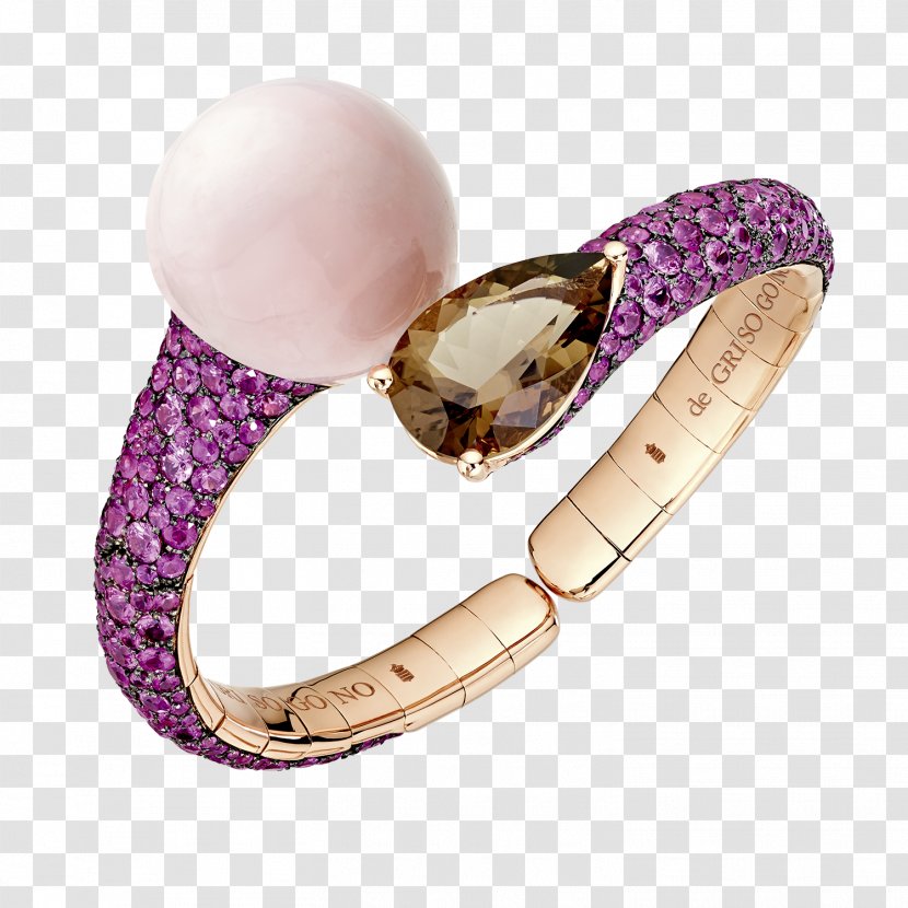 De Grisogono Amethyst Jewellery Bracelet Ring - Gemstone Transparent PNG