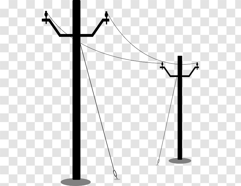 Utility Pole Transmission Tower Electricity Electric Power - Light Fixture - Big Hand With Little Transparent PNG