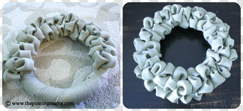 Wreath How-to Hessian Fabric Do It Yourself Craft - Jaw - Simple Garland Transparent PNG