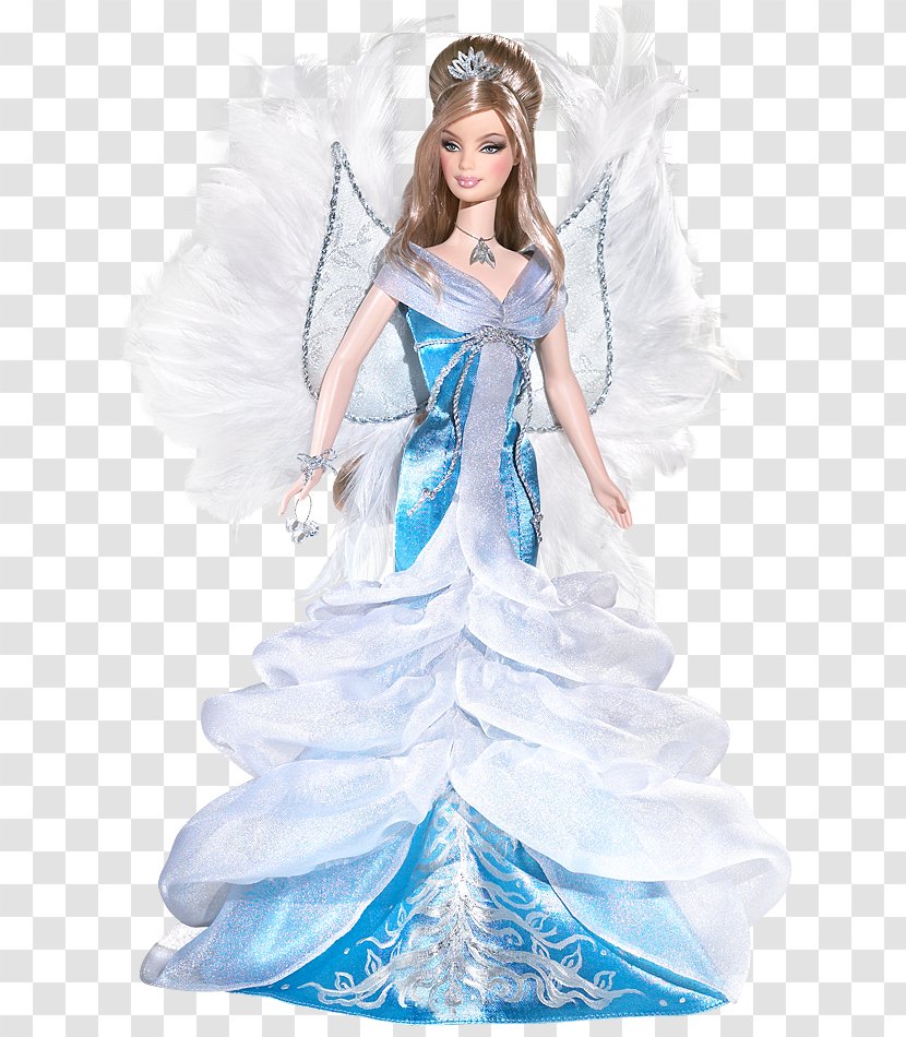 2008 Angel Barbie Doll Golden Transparent PNG