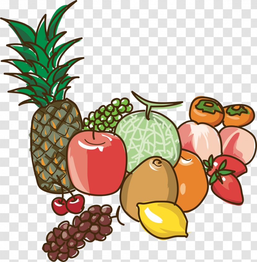 Pineapple Clip Art Illustration Food Copyright-free - Cartoon Transparent PNG
