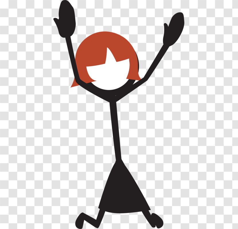 Stick Figure Woman Female Clip Art - Frame Transparent PNG