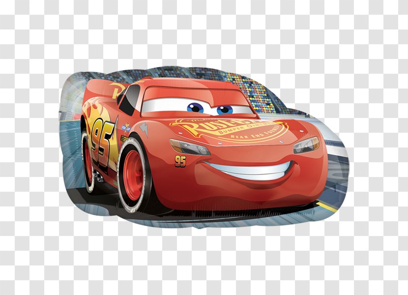 Lightning McQueen Mater Mylar Balloon Cars - Model Car - Homero Transparent PNG
