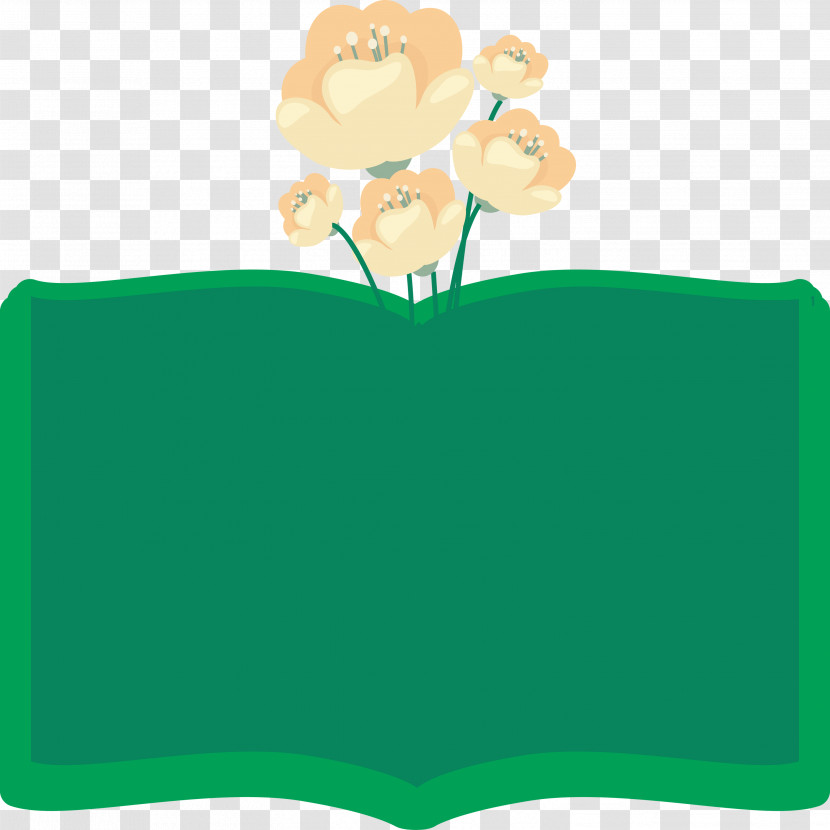 Flower Book Frame Flower Frame Book Frame Transparent PNG