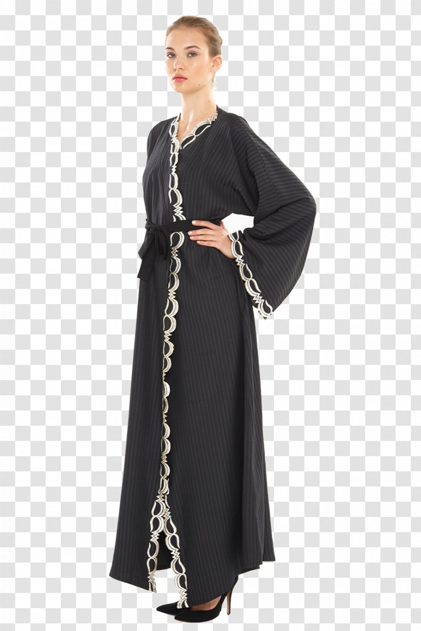 Dress Gown Neck Black M - Costume Transparent PNG