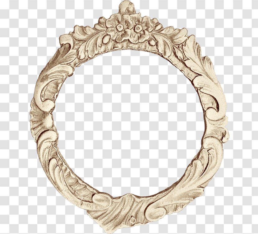 Beige Background Frame - Mirror - Oval Jewellery Transparent PNG