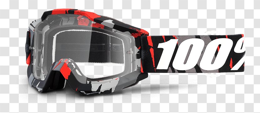 100% Accuri Goggles Motorcycle Glasses Lens - 100 Transparent PNG