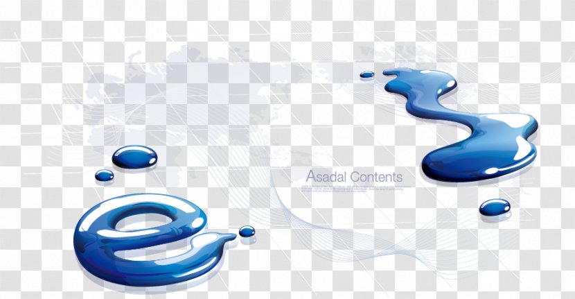 Download Graphic Design - Water - E Vector Material Composed Of Droplets Transparent PNG