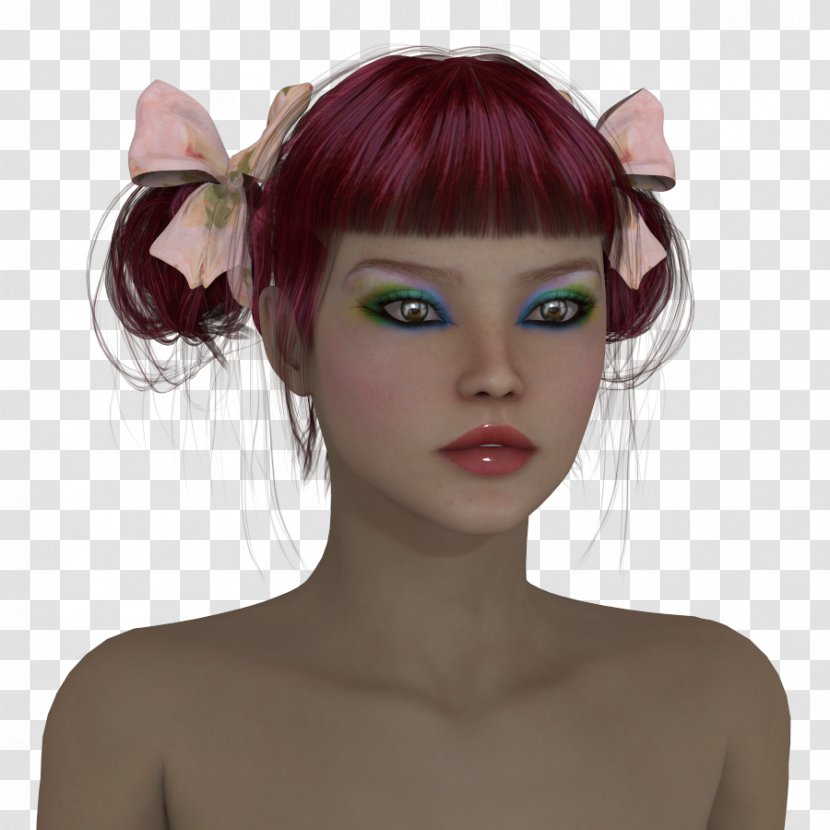 Forehead Hair Coloring Eyebrow Eyelash Character Transparent PNG
