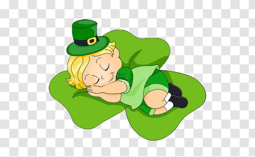 Child Drawing Leprechaun - Green Transparent PNG