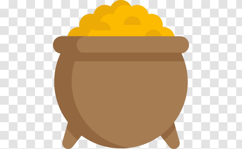 Gold Computer Program Clip Art - Yellow - Pot Of Transparent PNG