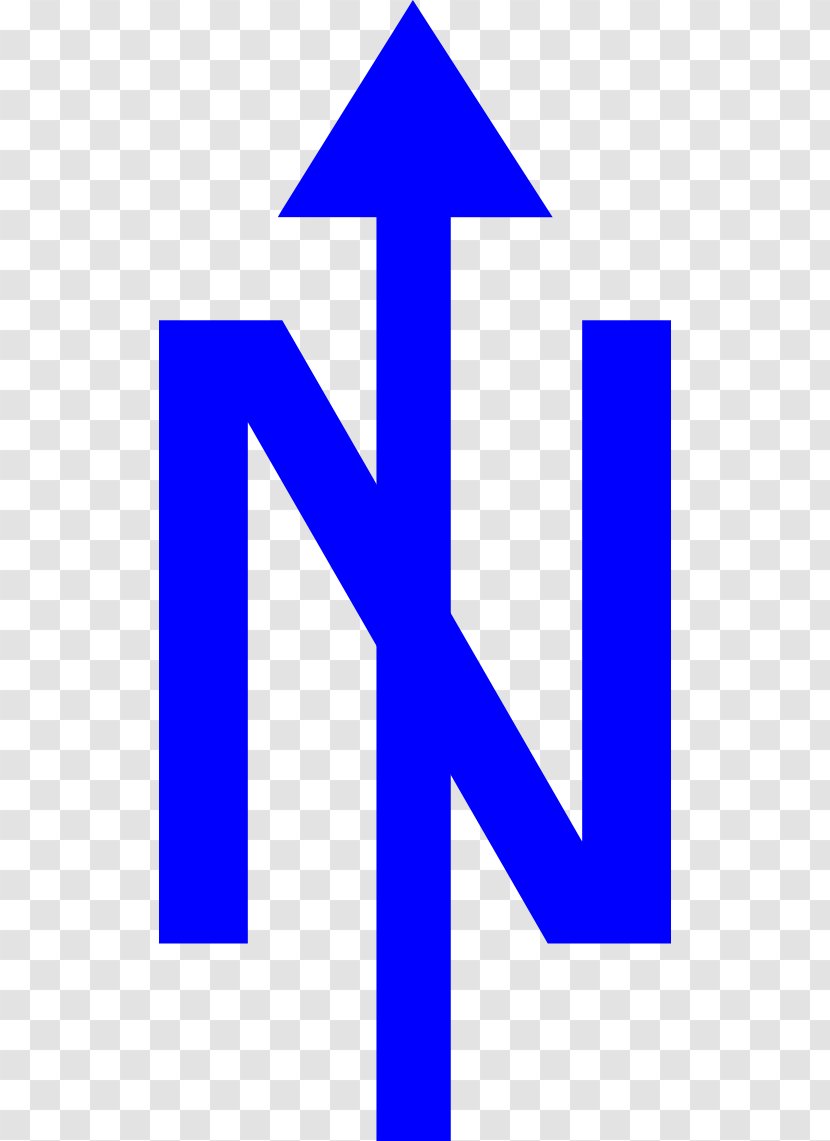 North Orienteering Arrow Clip Art - Blue - Free Image Transparent PNG