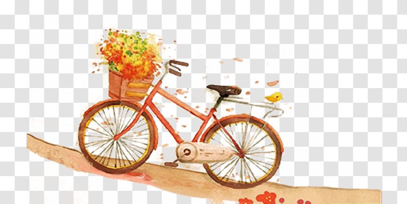 Bicycle Wheel Cartoon Illustration - Art - Bike Material Transparent PNG