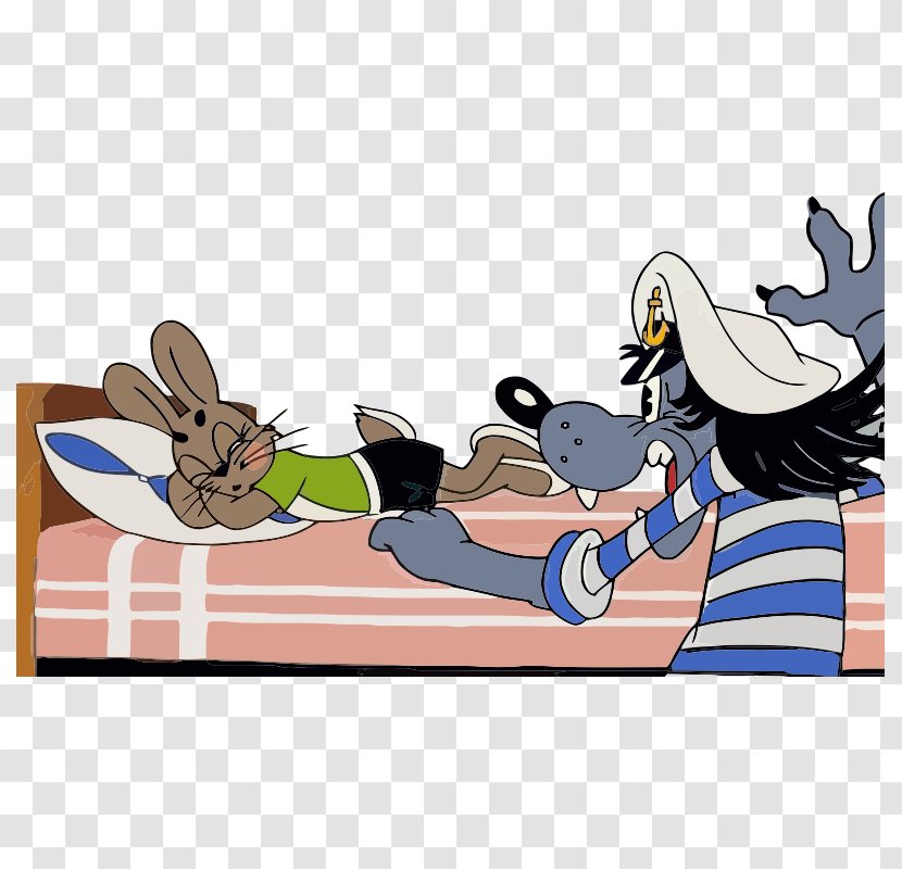 Gray Wolf Hare Animated Film - Sticker - Nu Pagaidi Transparent PNG