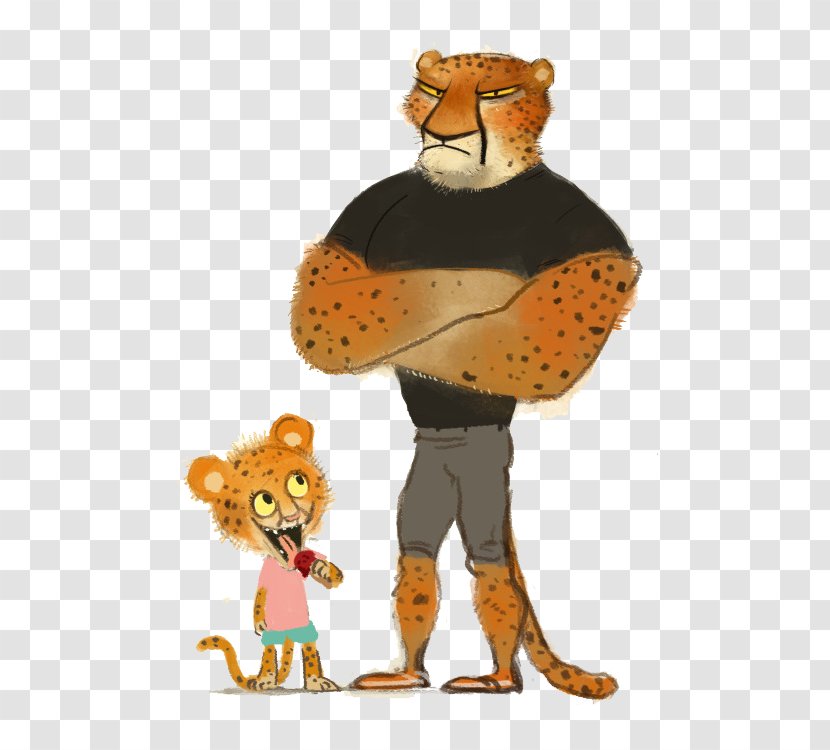 Lion Cheetah Leopard Cartoon Illustration - Son Transparent PNG