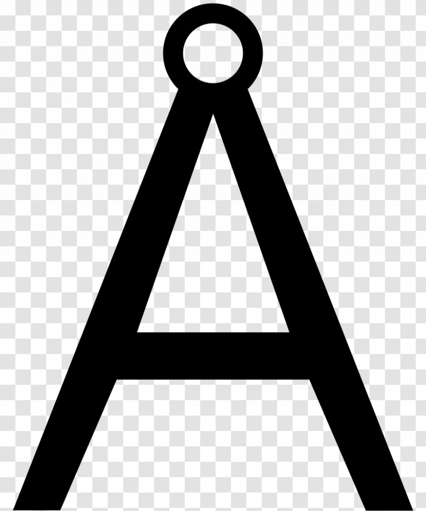 Letter Case Å Alphabet Initial - Silhouette - Typeface Transparent PNG