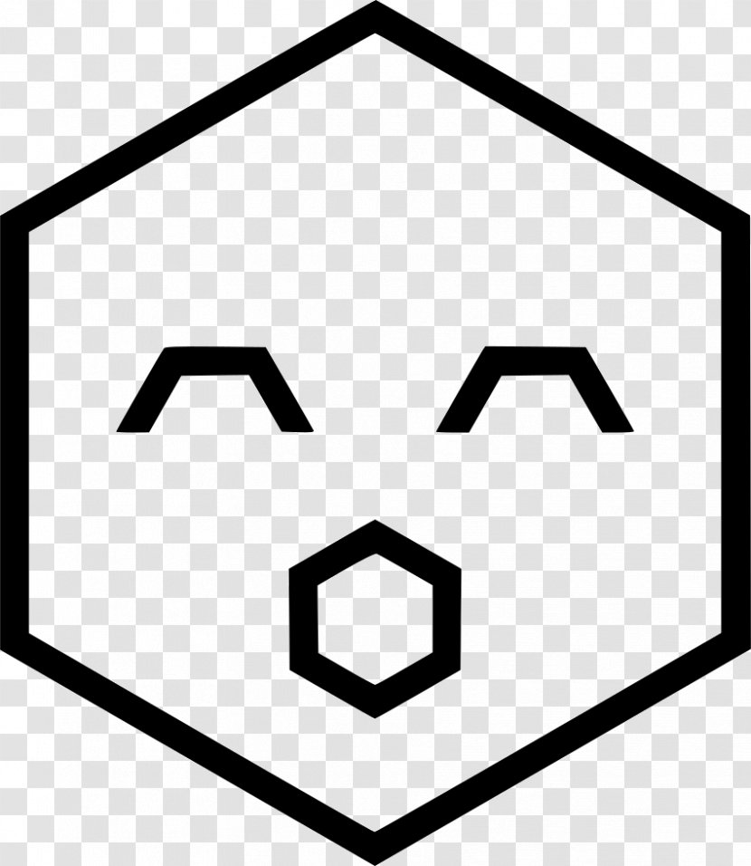 Hexagon Clip Art - Symbol - Annoyed Outline Transparent PNG