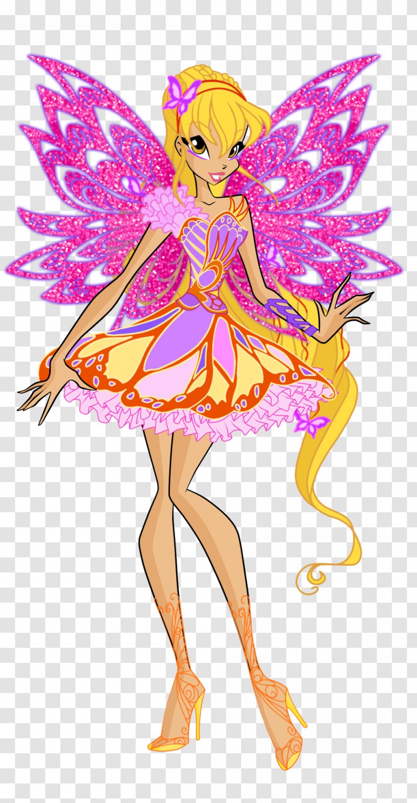 Stella Musa Tecna Fairy The Trix - Watercolor Transparent PNG