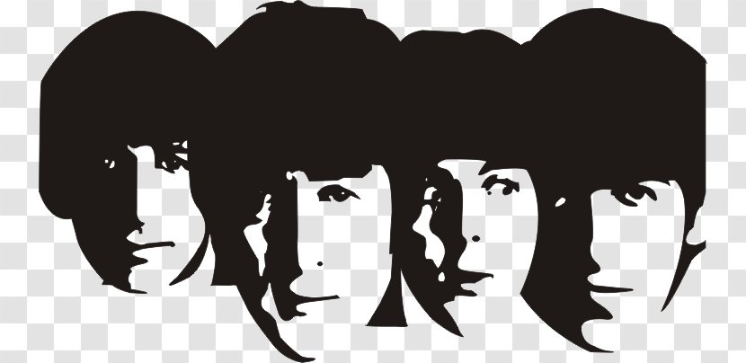 The Beatles Silhouette Stencil Abbey Road - Frame Transparent PNG